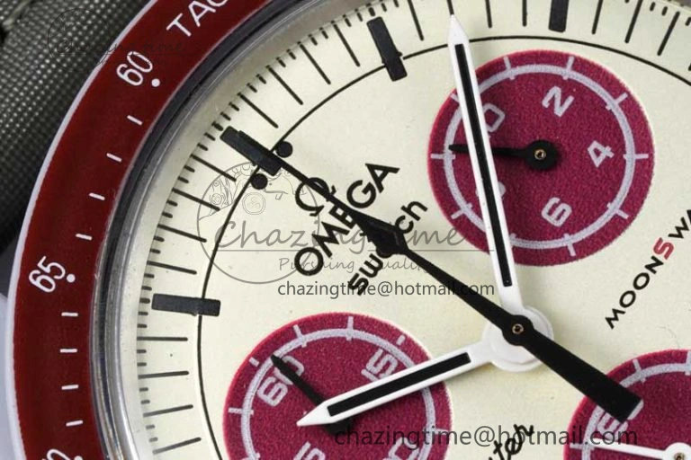 SmartChoice Speedmaster Misson To Pluto 1:1 Best Edition Gray Dial On Nylon Strap Quartz 7858