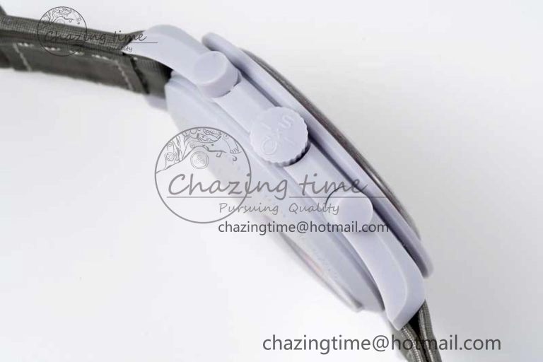 SmartChoice Speedmaster Misson To Pluto 1:1 Best Edition Gray Dial On Nylon Strap Quartz 7858