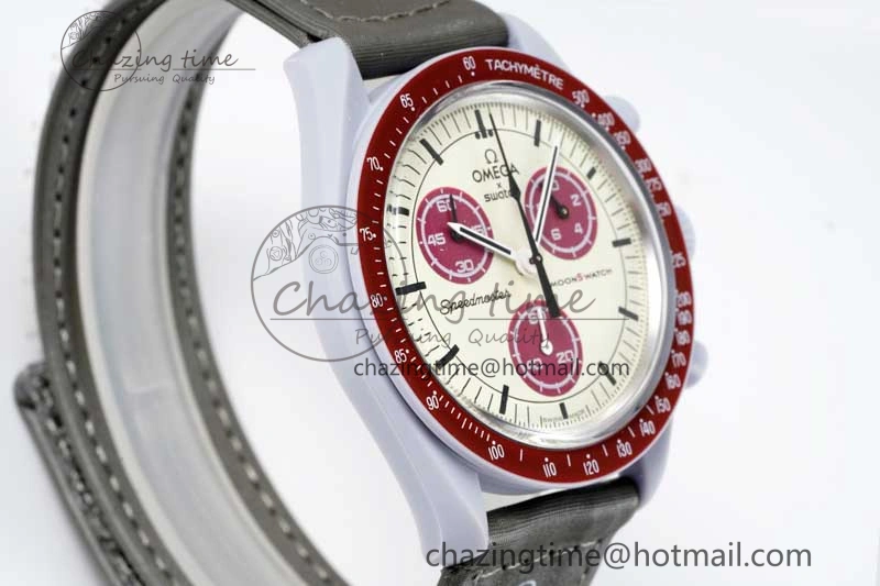 SmartChoice Speedmaster Misson To Pluto 1:1 Best Edition Gray Dial On Nylon Strap Quartz 7858