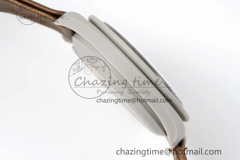 Speedmaster Misson To Saturn 1:1 Best Edition Beige Dial On Nylon Strap Quartz UrbanStyle 7861