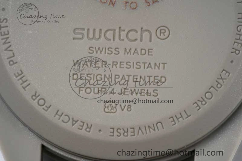Speedmaster Misson To Saturn 1:1 Best Edition Beige Dial On Nylon Strap Quartz UrbanStyle 7861