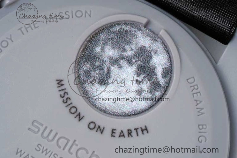 HighPerformance Speedmaster Misson To The Moon 1:1 Best Edition Black Dial On Nylon Strap Quartz 7856