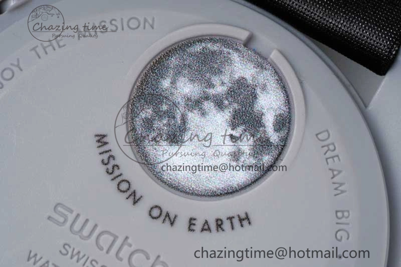 HighPerformance Speedmaster Misson To The Moon 1:1 Best Edition Black Dial On Nylon Strap Quartz 7856