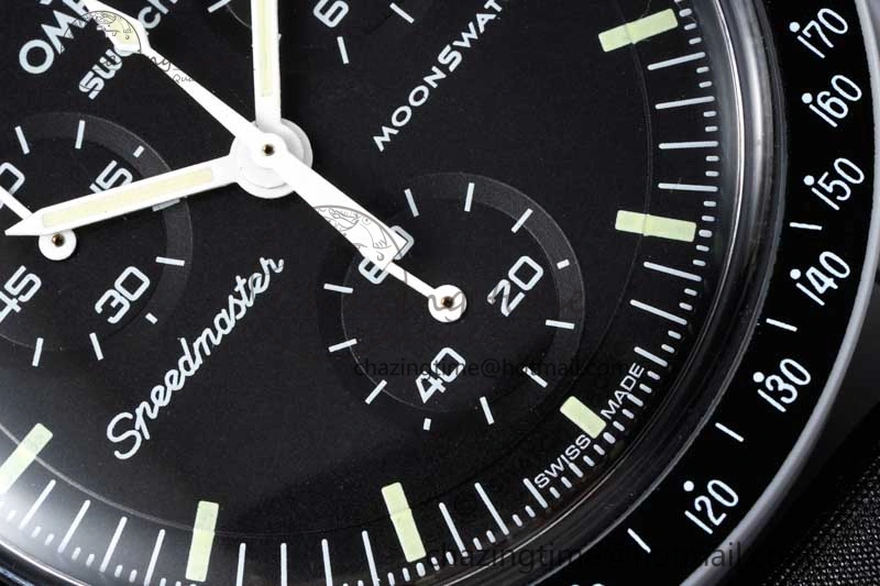 HighPerformance Speedmaster Misson To The Moon 1:1 Best Edition Black Dial On Nylon Strap Quartz 7856