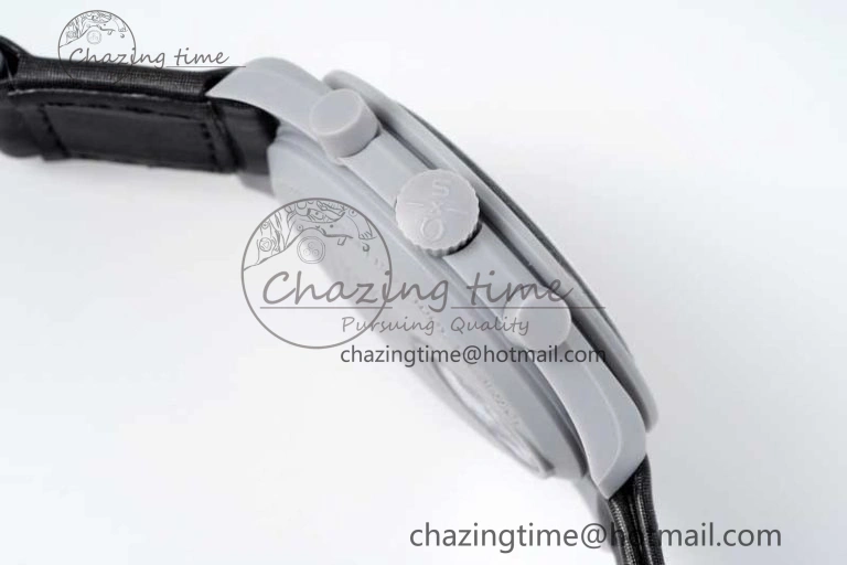 HighPerformance Speedmaster Misson To The Moon 1:1 Best Edition Black Dial On Nylon Strap Quartz 7856