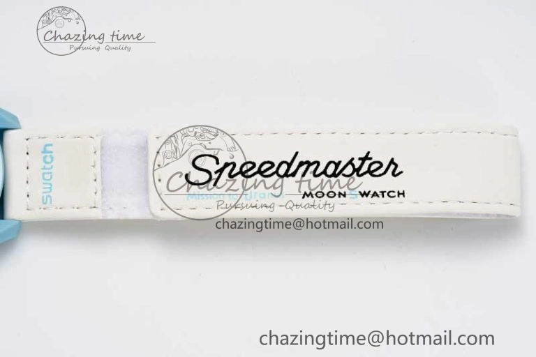 Neat Speedmaster Misson To Uranus 1:1 Best Edition Blue Dial On Nylon Strap Quartz 7860