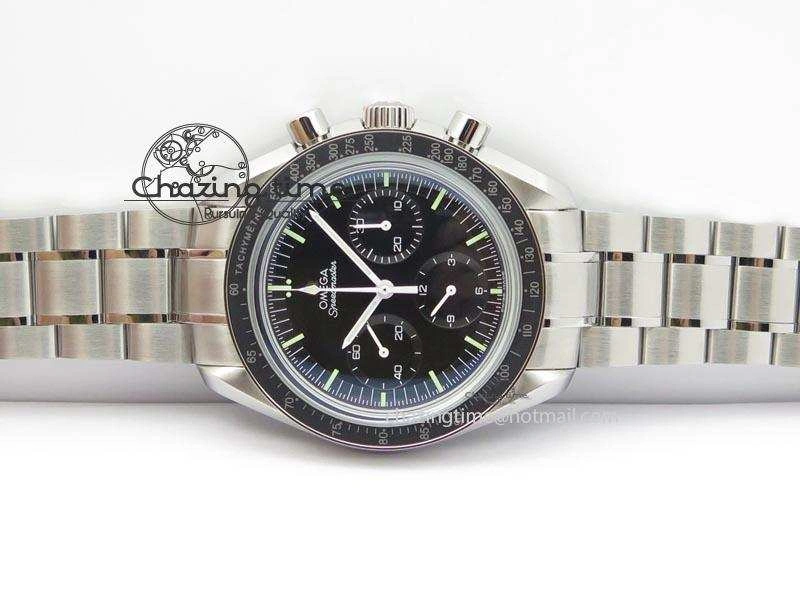Speedmaster MoonWatch Black Dial On SS Bracelet Chic 8228