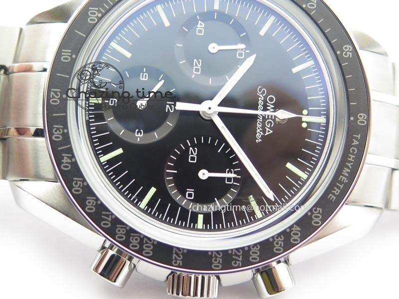 Speedmaster MoonWatch Black Dial On SS Bracelet Chic 8228