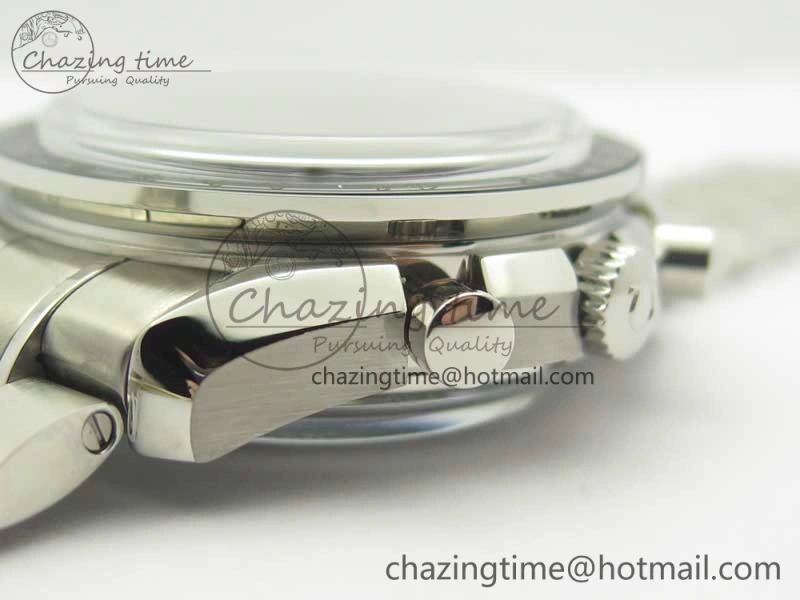 Comfortable Speedmaster Moonwatch OMF 1:1 Best Edition Black Dial SS Hand on SS Bracelet A 8043