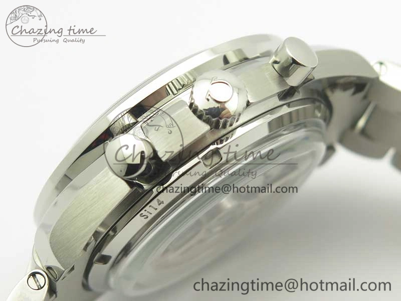 Comfortable Speedmaster Moonwatch OMF 1:1 Best Edition Black Dial SS Hand on SS Bracelet A 8043