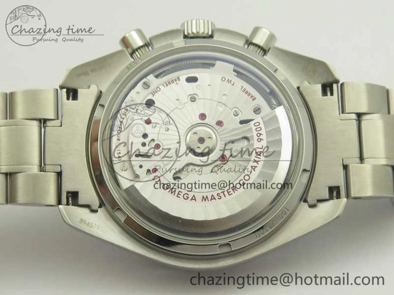 Comfortable Speedmaster Moonwatch OMF 1:1 Best Edition Black Dial SS Hand on SS Bracelet A 8043