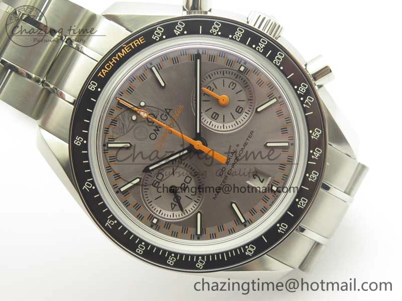 Flexible Speedmaster Moonwatch OMF 1:1 Best Edition Gray Dial on SS Bracelet A 8042