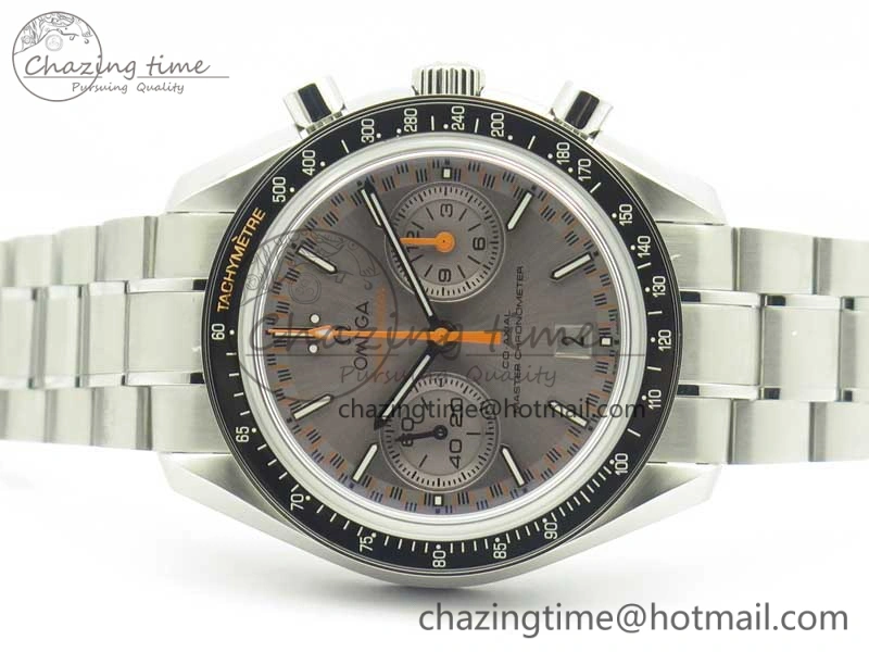 Flexible Speedmaster Moonwatch OMF 1:1 Best Edition Gray Dial on SS Bracelet A 8042