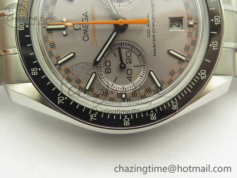 Flexible Speedmaster Moonwatch OMF 1:1 Best Edition Gray Dial on SS Bracelet A 8042