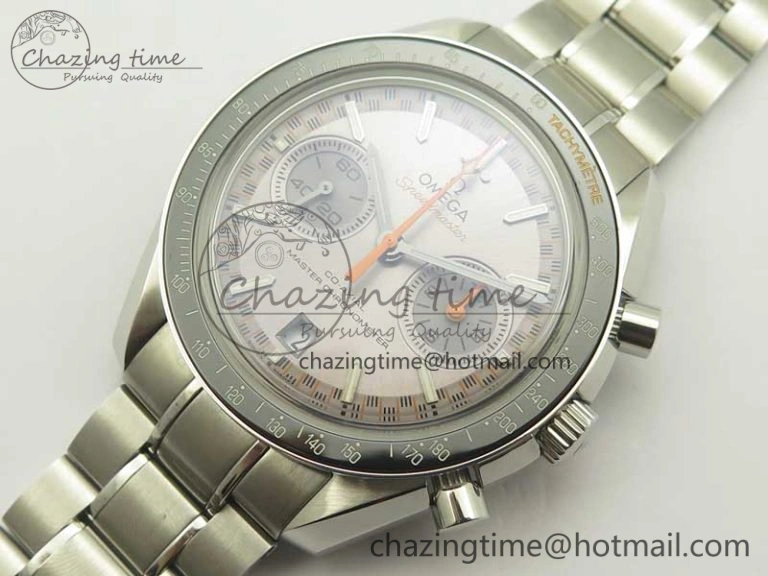 Flexible Speedmaster Moonwatch OMF 1:1 Best Edition Gray Dial on SS Bracelet A 8042