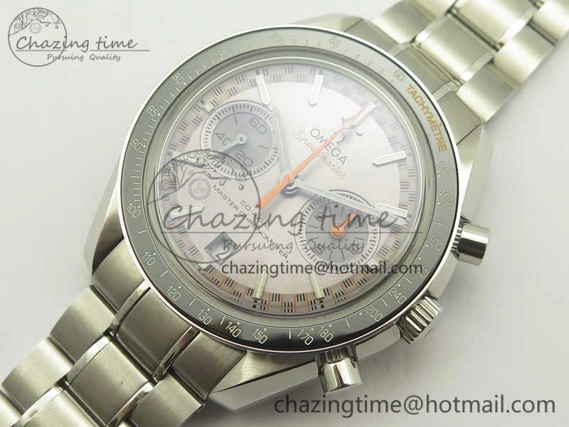 Flexible Speedmaster Moonwatch OMF 1:1 Best Edition Gray Dial on SS Bracelet A 8042