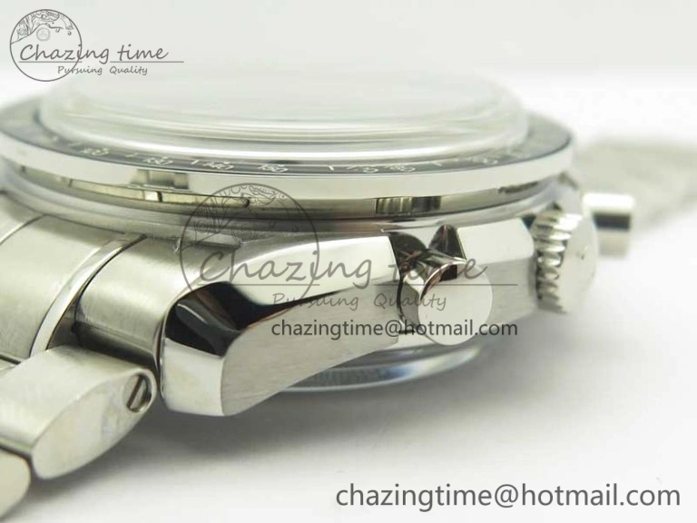 Flexible Speedmaster Moonwatch OMF 1:1 Best Edition Gray Dial on SS Bracelet A 8042
