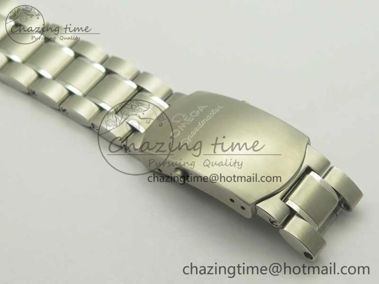 Flexible Speedmaster Moonwatch OMF 1:1 Best Edition Gray Dial on SS Bracelet A 8042