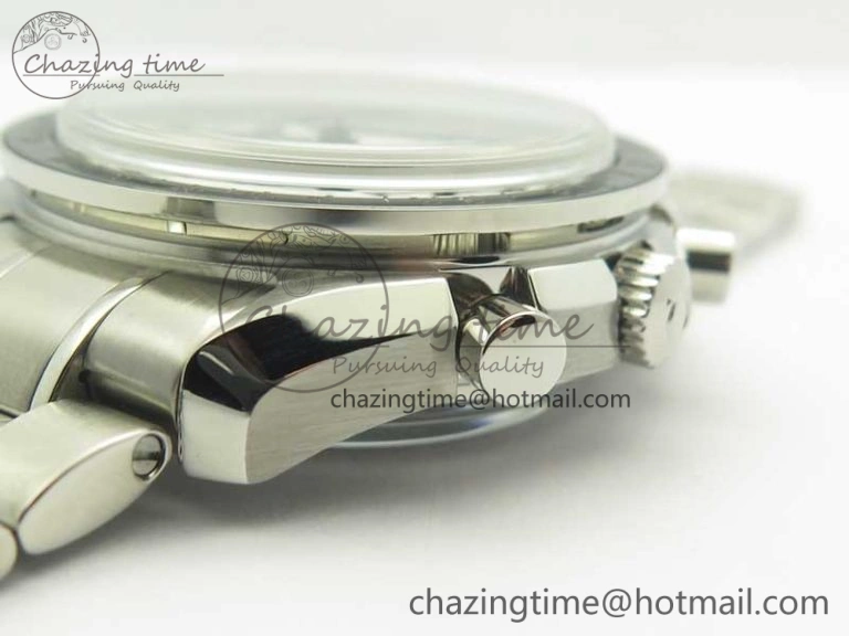 Speedmaster Moonwatch OMF 1:1 Best Edition White Dial Black Hand on SS Bracelet A Seasonal 8045