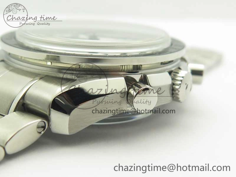 Speedmaster Moonwatch OMF 1:1 Best Edition White Dial Black Hand on SS Bracelet A Seasonal 8045