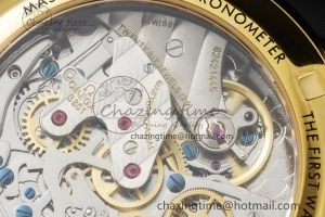 Premium Speedmaster Moonwatch in Moonshine Gold YG RMF Best Edition YG Dial on Black Rubber Strap Manual Chrono 7834