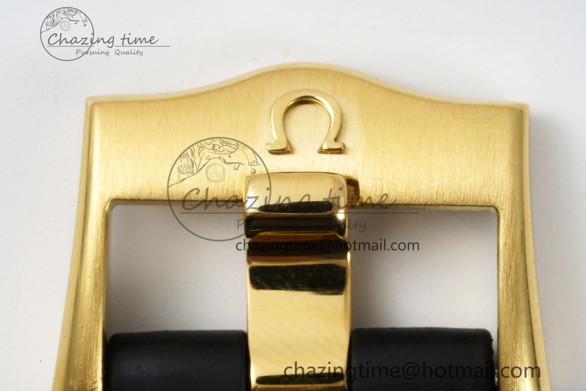 Premium Speedmaster Moonwatch in Moonshine Gold YG RMF Best Edition YG Dial on Black Rubber Strap Manual Chrono 7834