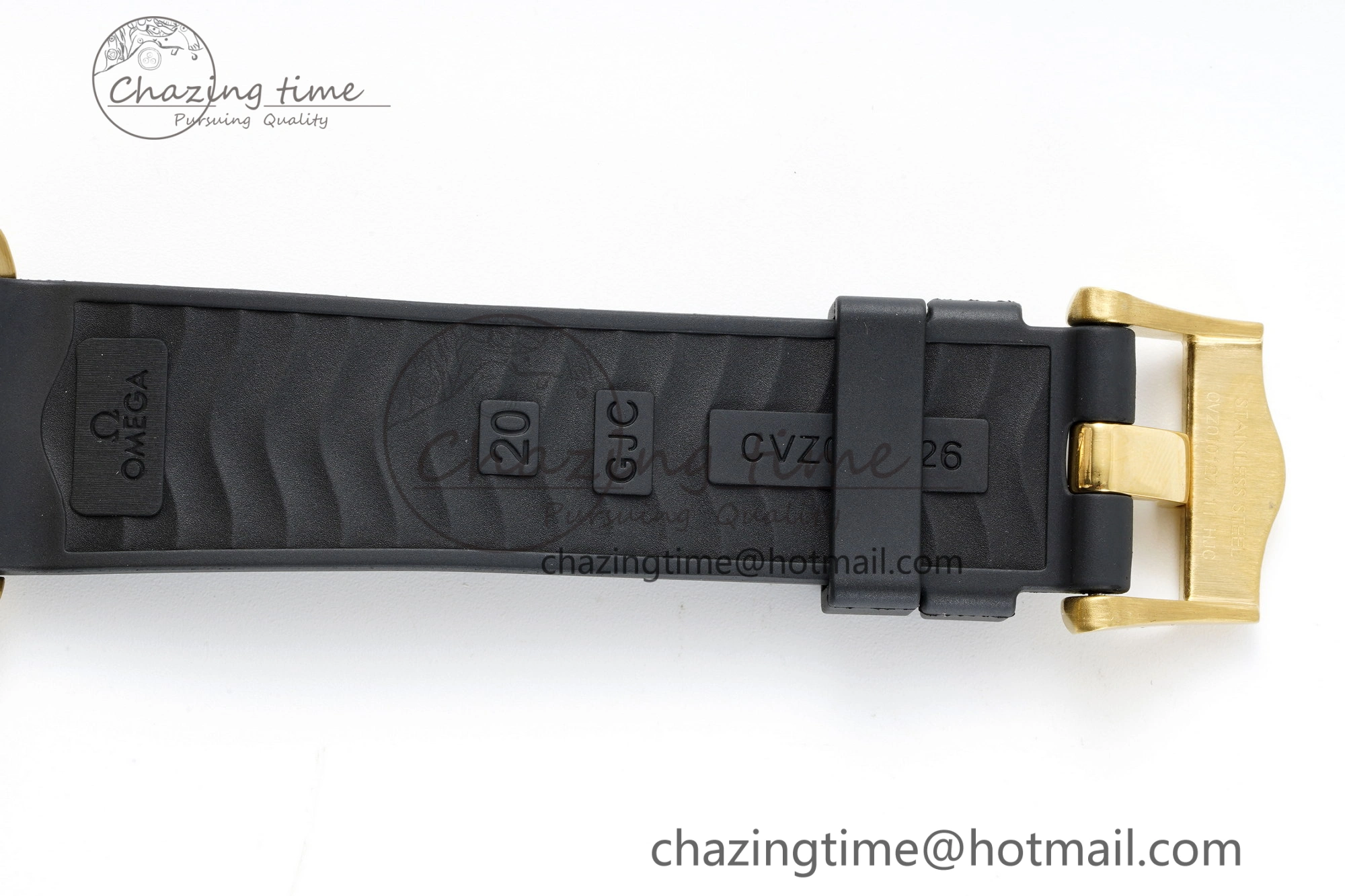 Premium Speedmaster Moonwatch in Moonshine Gold YG RMF Best Edition YG Dial on Black Rubber Strap Manual Chrono 7834