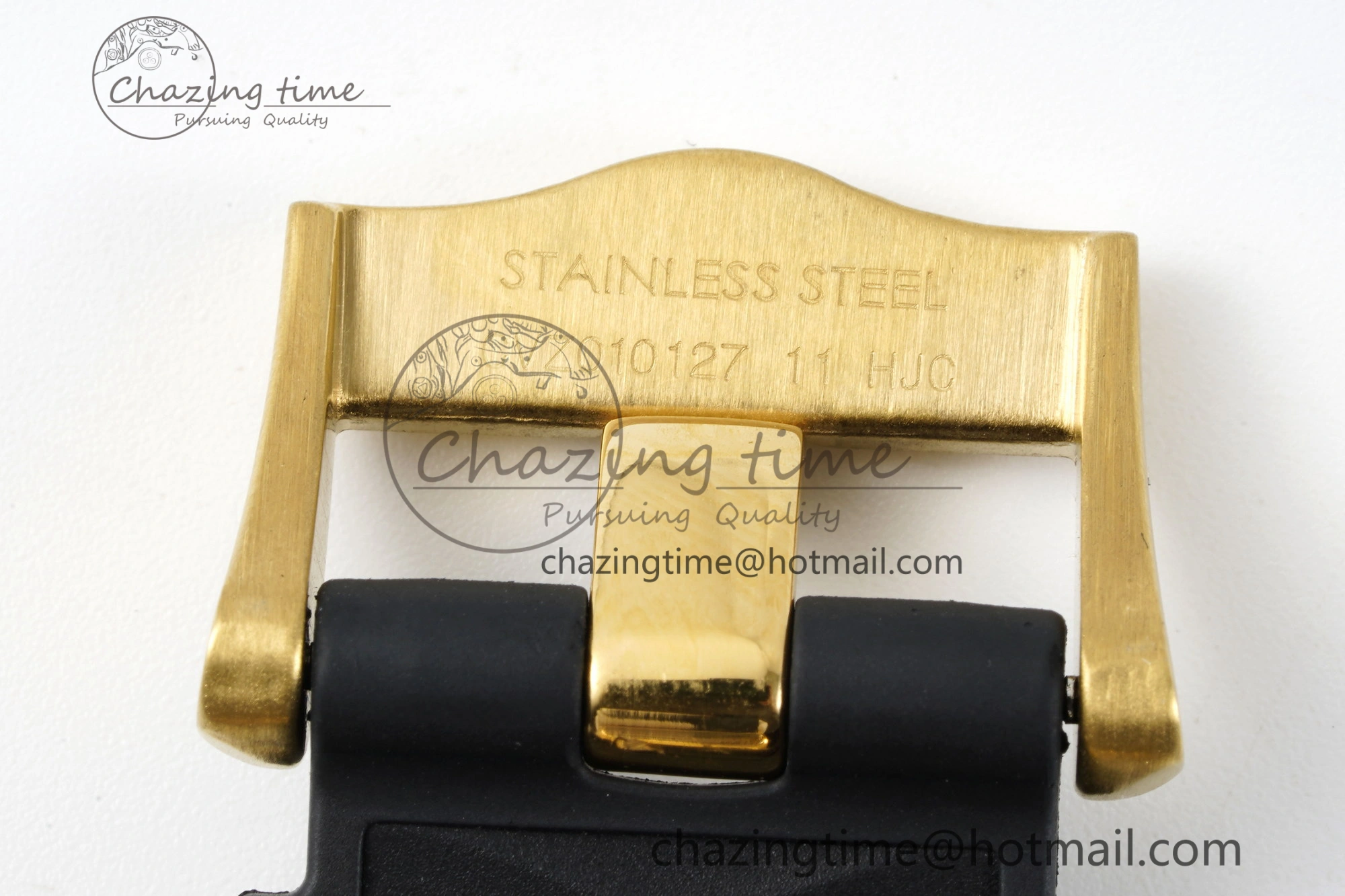 Premium Speedmaster Moonwatch in Moonshine Gold YG RMF Best Edition YG Dial on Black Rubber Strap Manual Chrono 7834