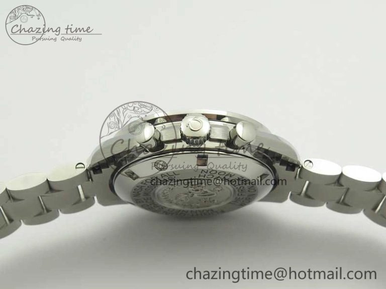Attractive Speedmaster Professional SS OMF Best Edition Black Dial on SS Bracelet Manual Winding Chrono Movement 7995
