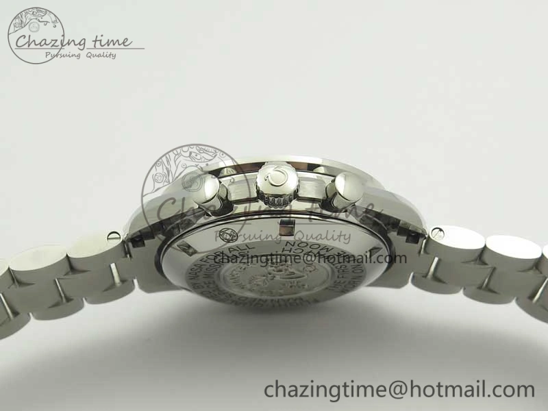 Attractive Speedmaster Professional SS OMF Best Edition Black Dial on SS Bracelet Manual Winding Chrono Movement 7995