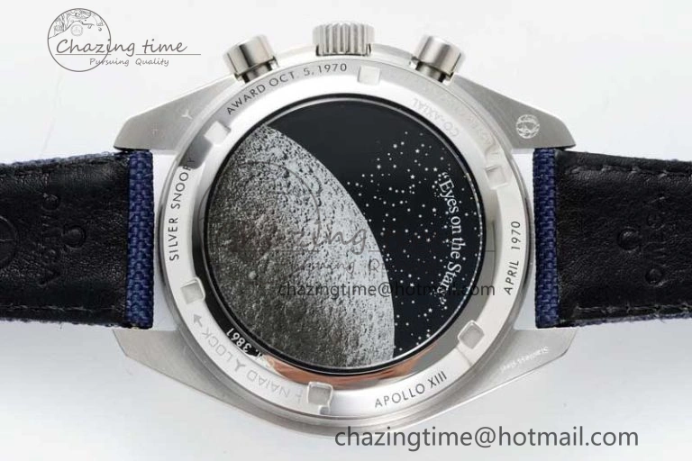 QuickDry Speedmaster Professional “Silver Snoopy Award” 50th Anniversary GSF 1:1 Best Edition A7750(Mod) 7863