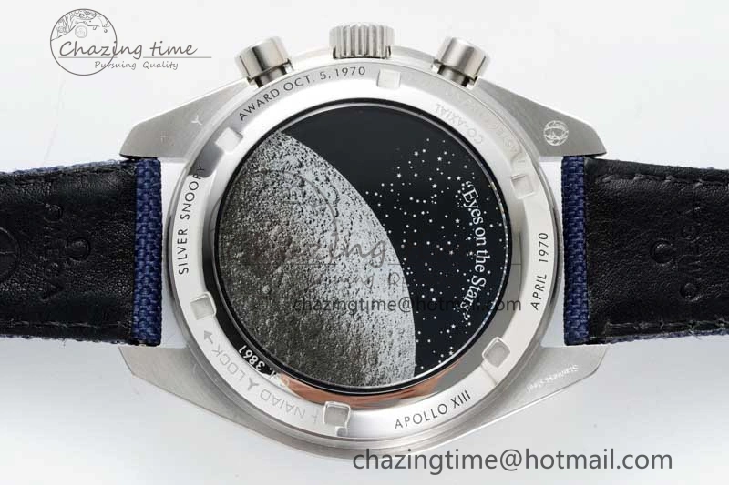QuickDry Speedmaster Professional “Silver Snoopy Award” 50th Anniversary GSF 1:1 Best Edition A7750(Mod) 7863
