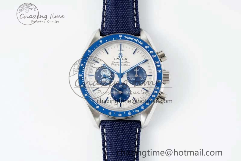 QuickDry Speedmaster Professional “Silver Snoopy Award” 50th Anniversary GSF 1:1 Best Edition A7750(Mod) 7863