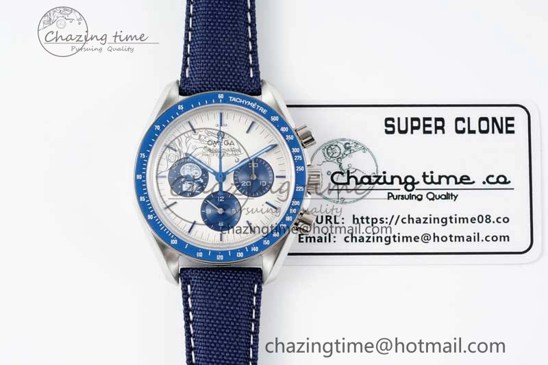 QuickDry Speedmaster Professional “Silver Snoopy Award” 50th Anniversary GSF 1:1 Best Edition A7750(Mod) 7863