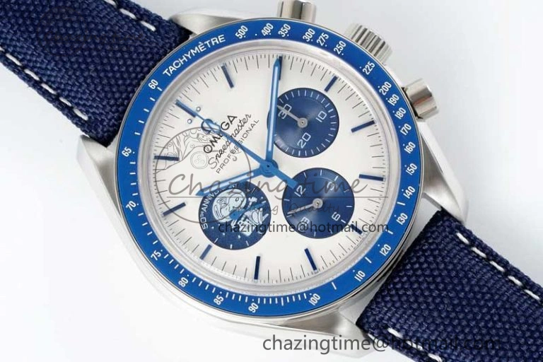 QuickDry Speedmaster Professional “Silver Snoopy Award” 50th Anniversary GSF 1:1 Best Edition A7750(Mod) 7863