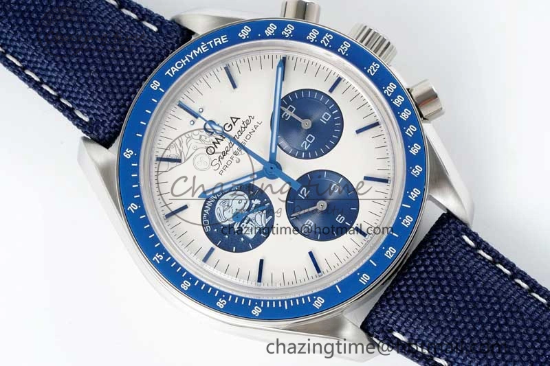QuickDry Speedmaster Professional “Silver Snoopy Award” 50th Anniversary GSF 1:1 Best Edition A7750(Mod) 7863