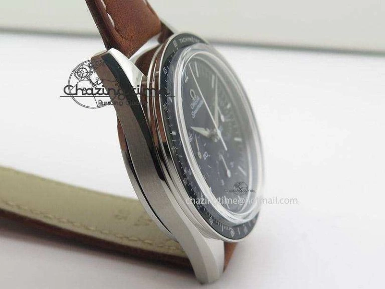 Speedmaster Professional The Moon Watch on Brown Asso Strap Asian Manual Winding Chronograph Movement Breathable 8288