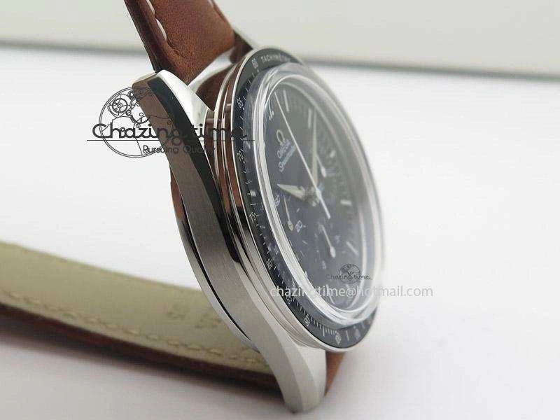 Speedmaster Professional The Moon Watch on Brown Asso Strap Asian Manual Winding Chronograph Movement Breathable 8288