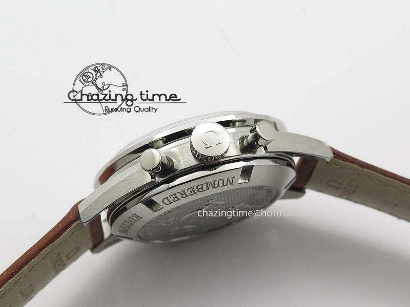Speedmaster Professional The Moon Watch on Brown Asso Strap Asian Manual Winding Chronograph Movement Breathable 8288