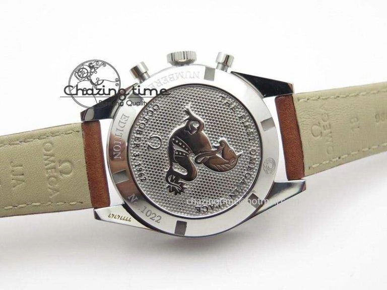 Speedmaster Professional The Moon Watch on Brown Asso Strap Asian Manual Winding Chronograph Movement Breathable 8288