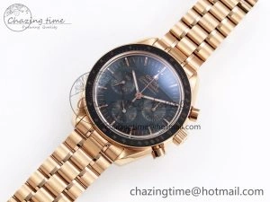 Seasonal Speedmaster RG RMF Best Edition Black Dial on RG Bracelet Lemania HW 7724