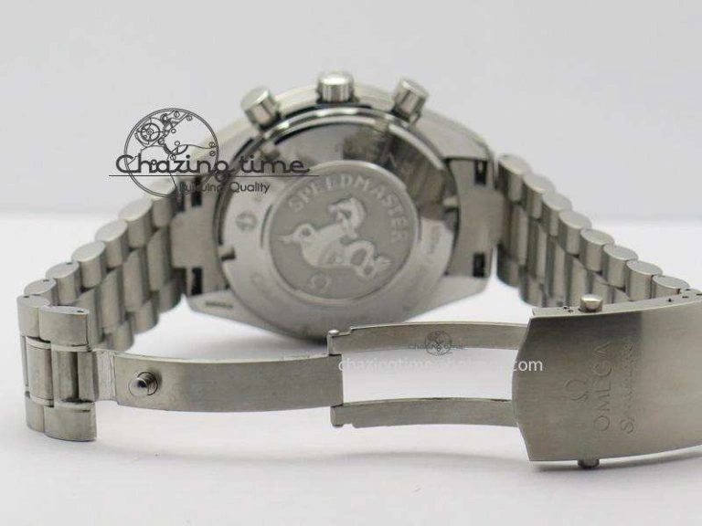 Speedmaster Racing 40mm SS Black Dial On SS Bracelet A7750 ( Free Rubber Strap ) Resilient 8252