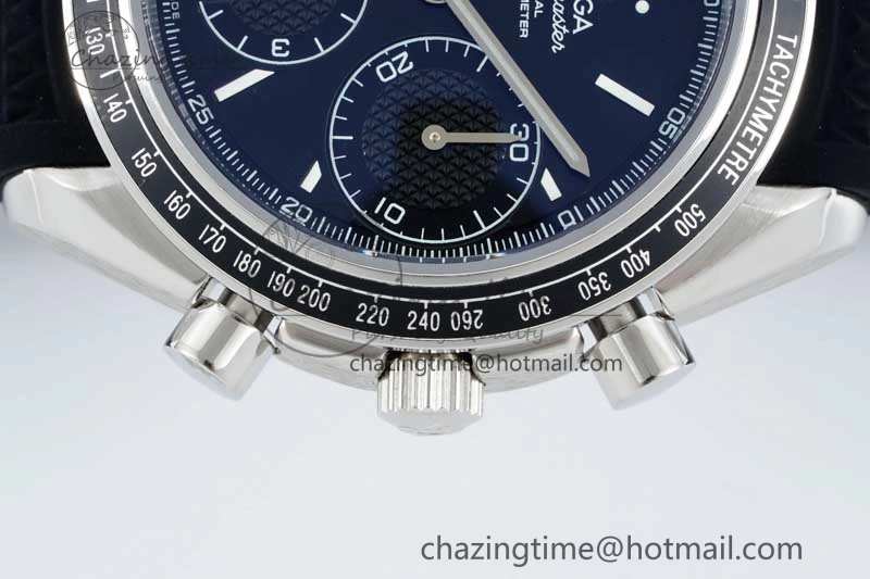 Versatile Speedmaster Racing Master SS HKF Best Edition Black Dial on Black Rubber Strap A 7814