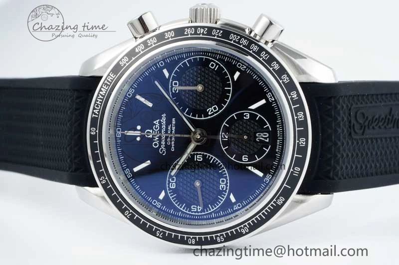 Versatile Speedmaster Racing Master SS HKF Best Edition Black Dial on Black Rubber Strap A 7814