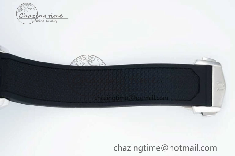 Versatile Speedmaster Racing Master SS HKF Best Edition Black Dial on Black Rubber Strap A 7814