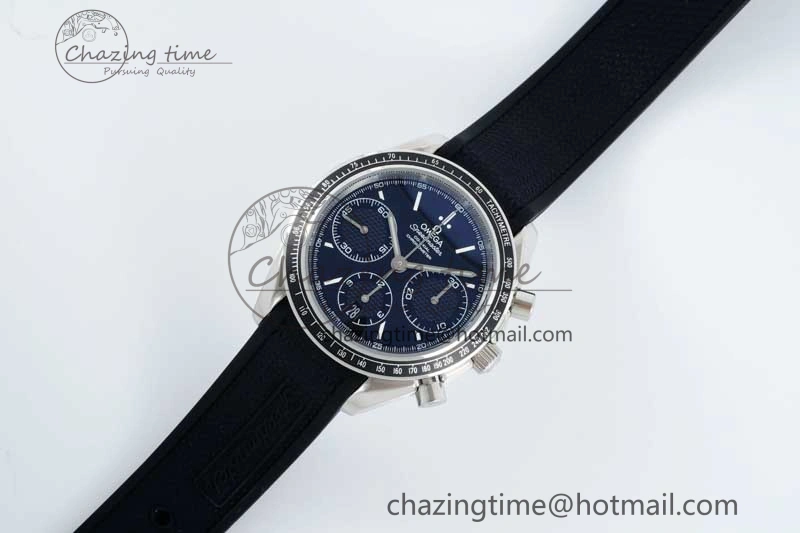 Versatile Speedmaster Racing Master SS HKF Best Edition Black Dial on Black Rubber Strap A 7814