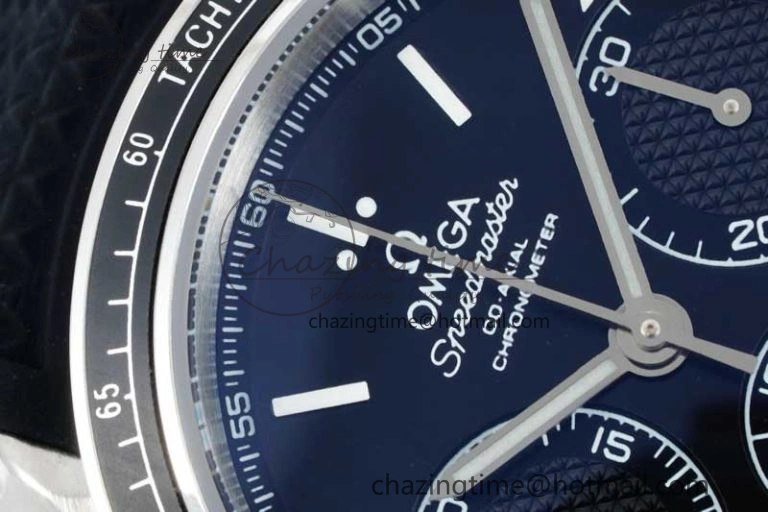 Versatile Speedmaster Racing Master SS HKF Best Edition Black Dial on Black Rubber Strap A 7814