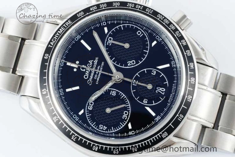 Sleek Speedmaster Racing Master SS HKF Best Edition Black Dial on SS Bracelet A 7810