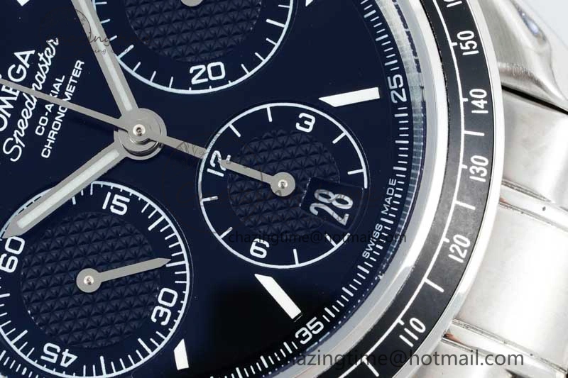 Sleek Speedmaster Racing Master SS HKF Best Edition Black Dial on SS Bracelet A 7810