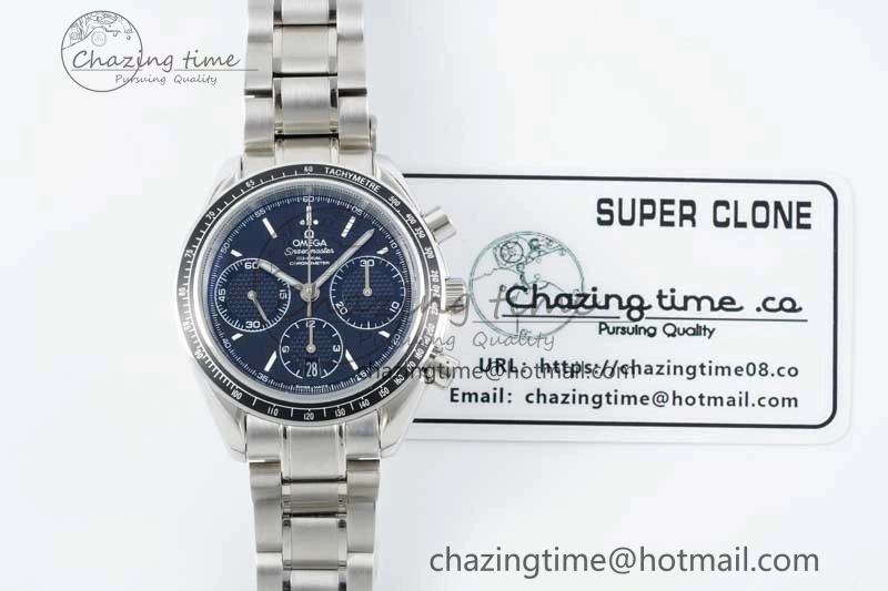 Sleek Speedmaster Racing Master SS HKF Best Edition Black Dial on SS Bracelet A 7810